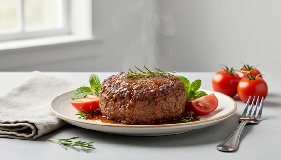 DSLR camera on tripod photographing a plated dish with styling props